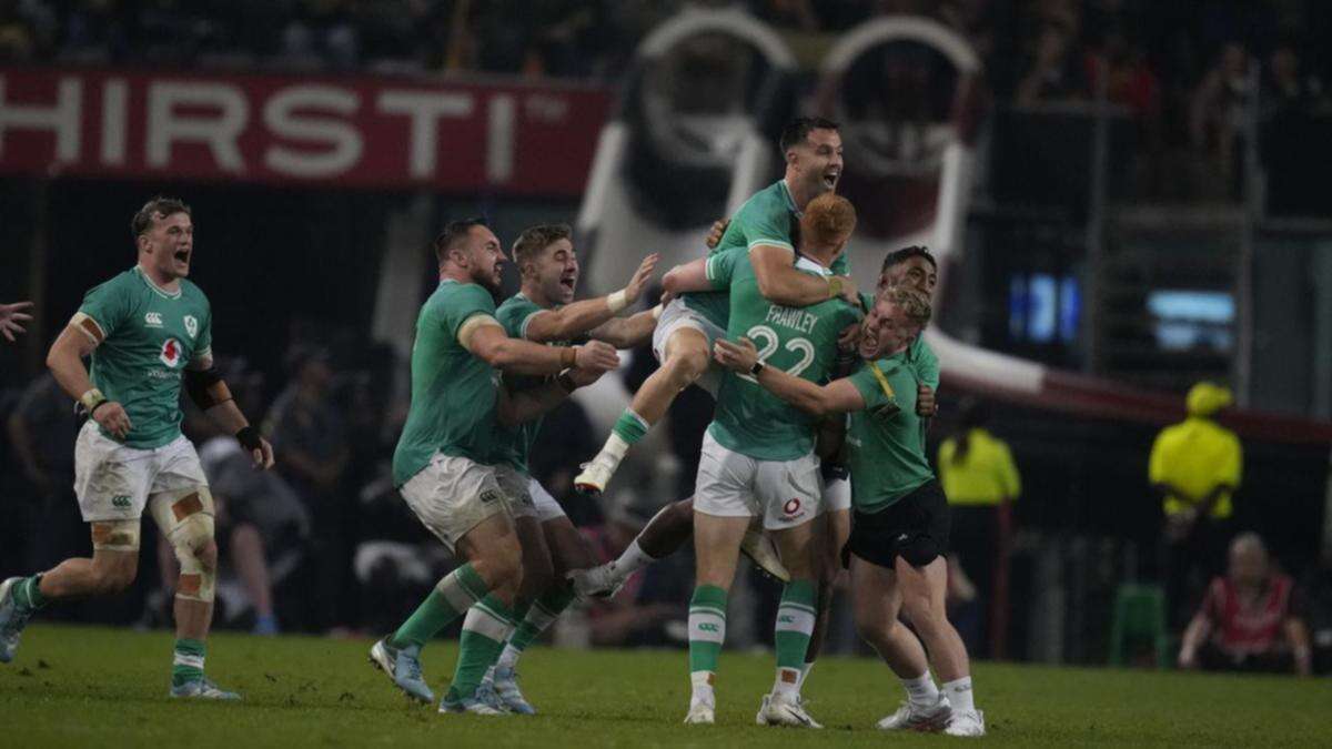 Frawley drop-goal hero as Ireland pip South Africa