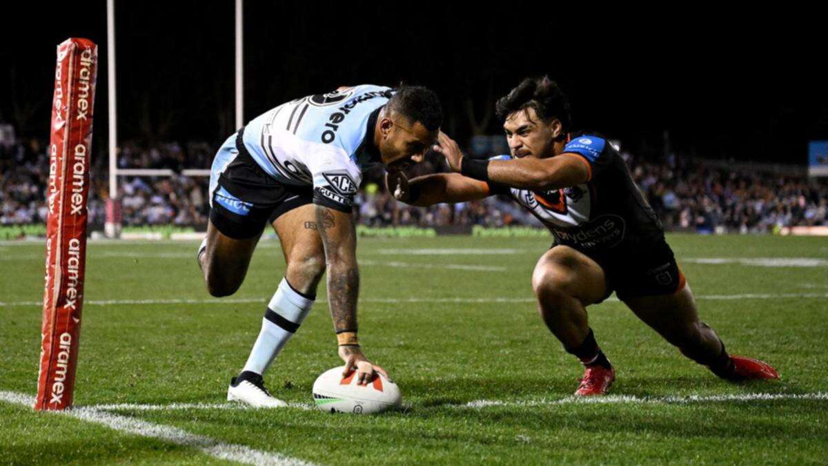 Sharks smash terrible Tigers in 52-point NRL rout