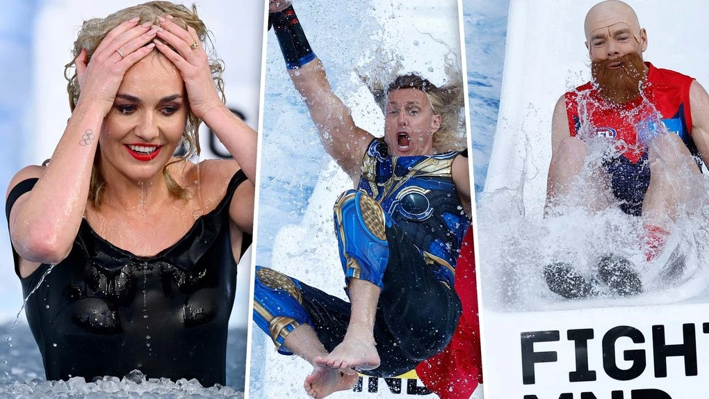 Iconic moments galore as Aussie stars take plunge for MND