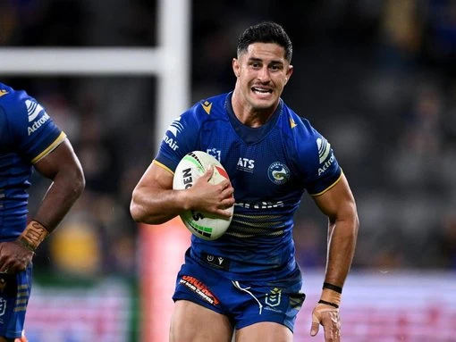 Eels star facing ban after knocking over NRL referee