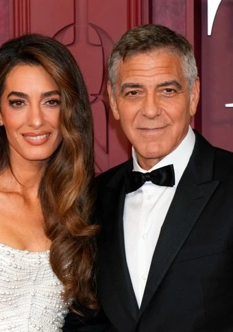 George Clooney's wife delighted he's a silver fox again