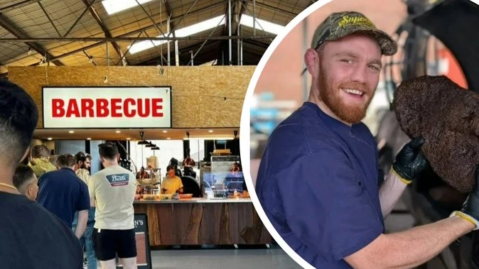 UFC champion pays visit to famous Perth BBQ joint