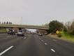 Terrifying overpass car crash captured on camera