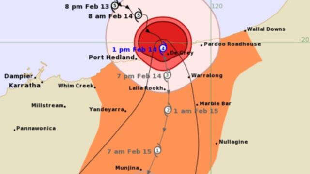 Cyclone Zelia weaker than expected as Port Hedland spared