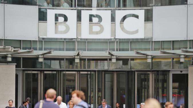 BBC'S HQ sprayed with red paint and glass doors smashed