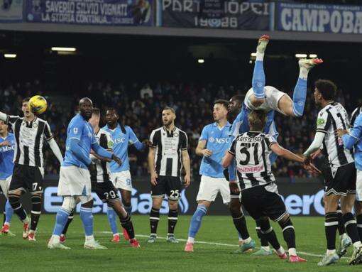 Serie A leaders Napoli held to 1-1 draw by Udinese