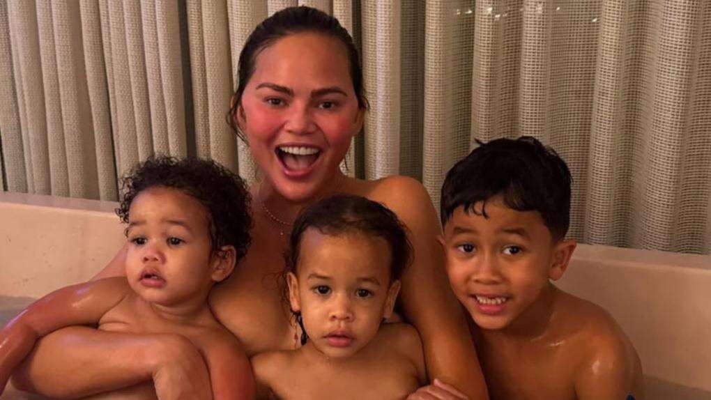 Chrissy Teigen brushes off mum-shaming trolls