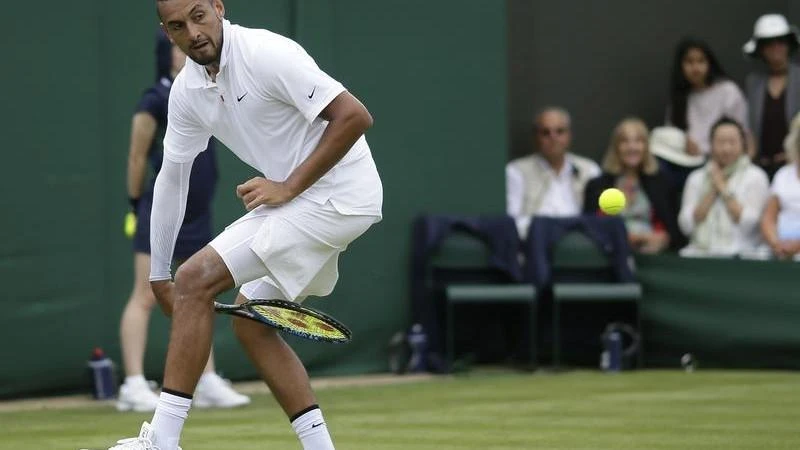 Strawberries and chilling on Kyrgios menu