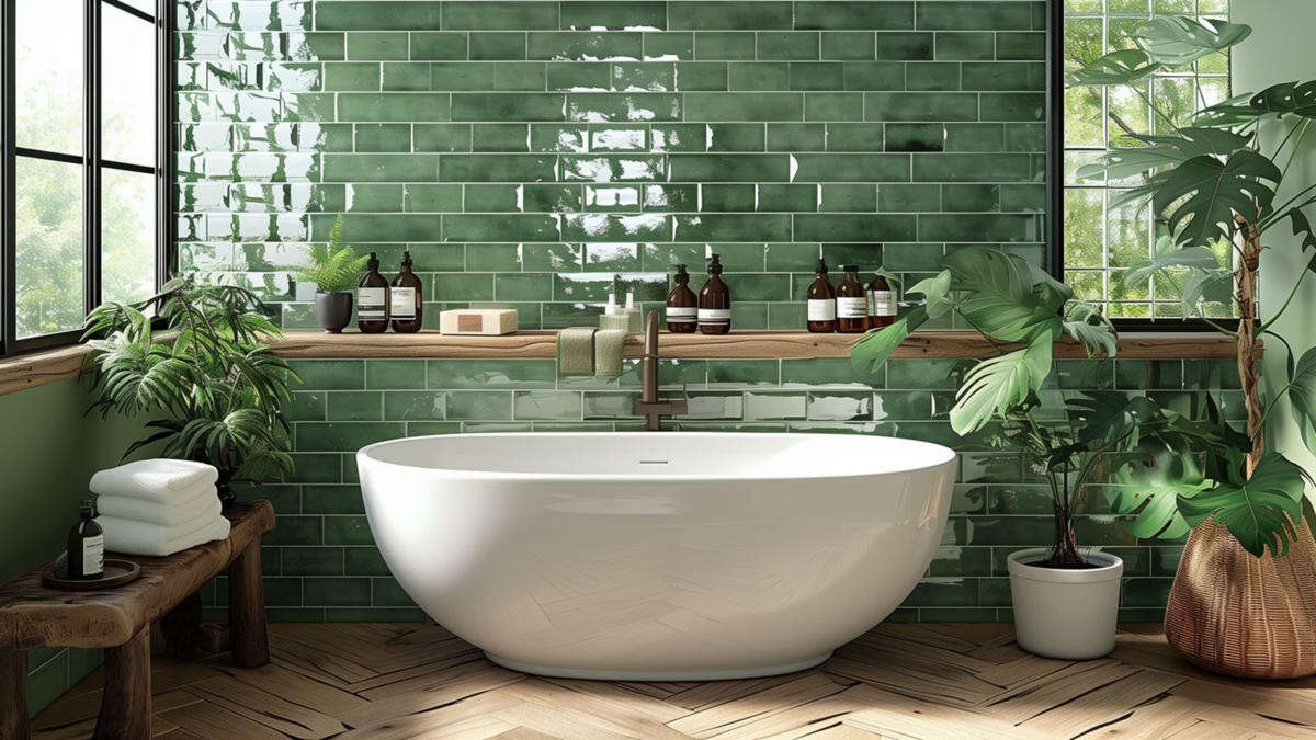 Odd green fruit used for bathroom inspiration in new trend