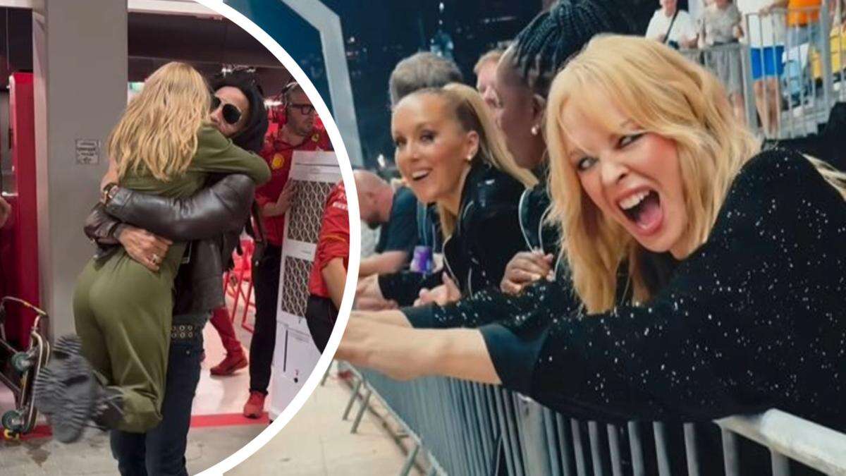 Kylie Minogue reunites with ex rockstar lover in Singapore