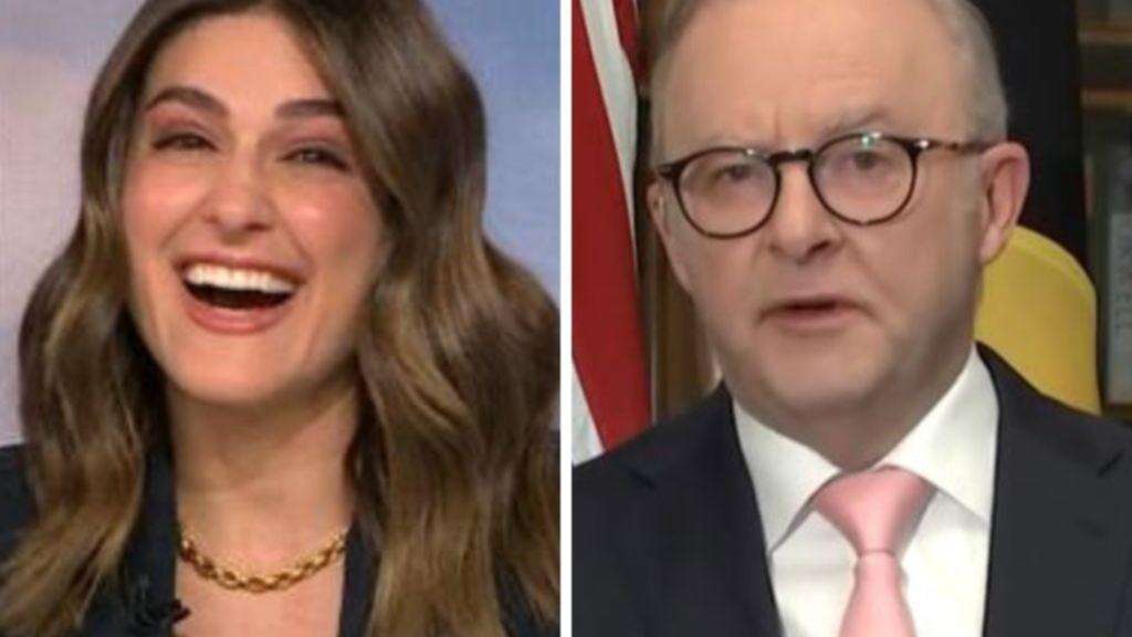 ‘Not right’: Albo snaps at presenter