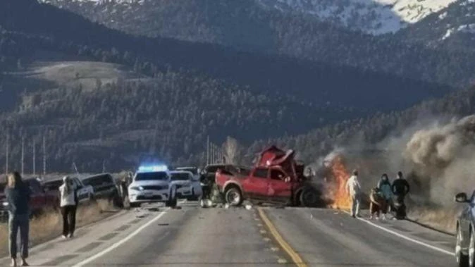 Seven killed in fiery crash near famous national park