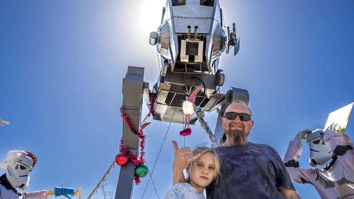 Christmas spirit strong with WA man’s epic Star Wars display