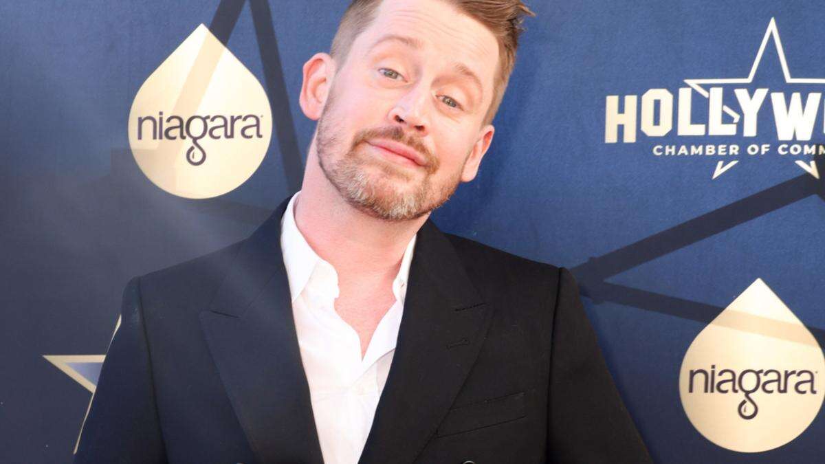 Macaulay Culkin has told his kids that he is working for Santa Claus in the North Pole