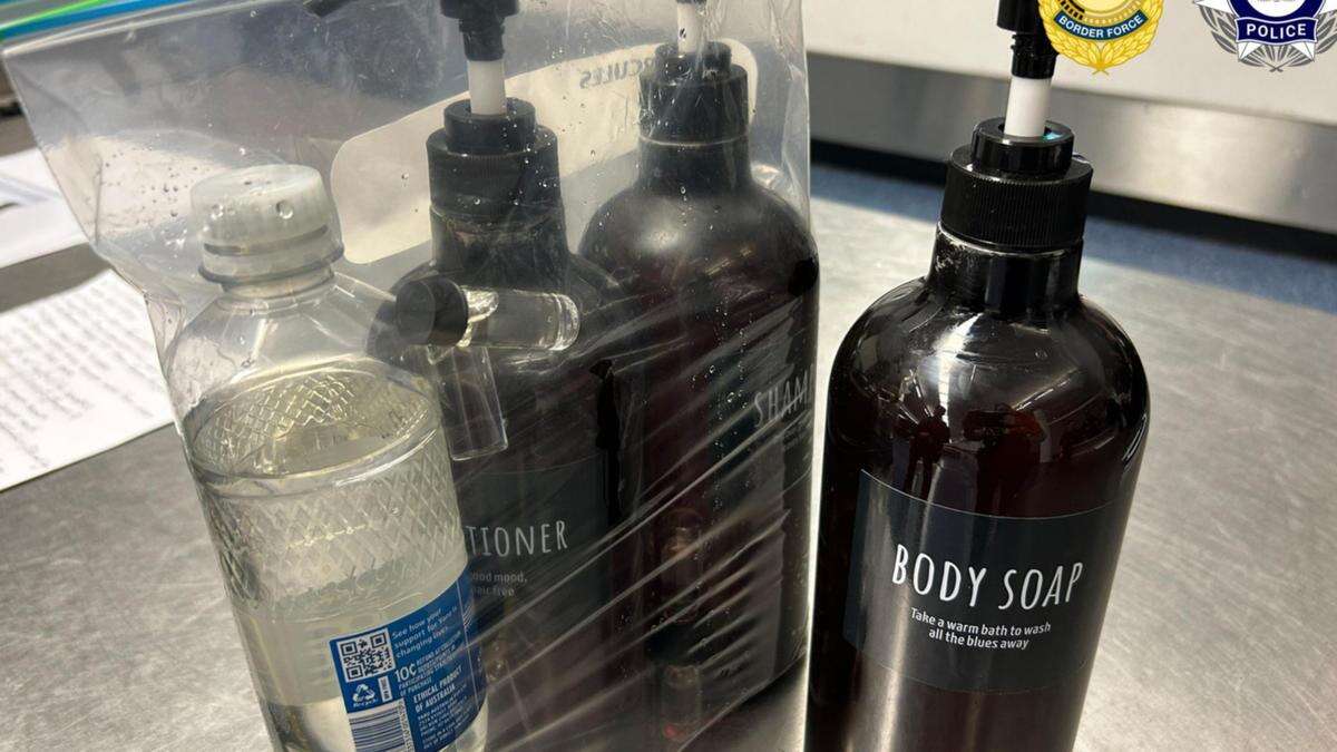 Airline worker hid drugs in shampoo: cops