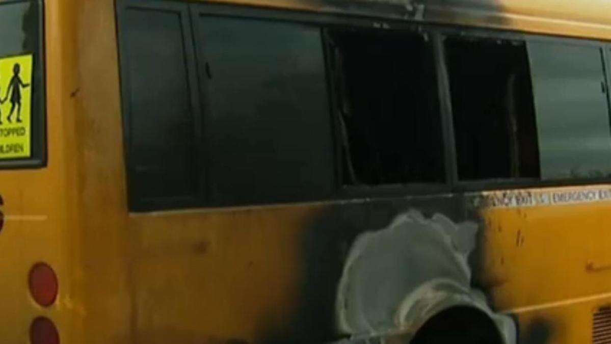 Islamic college school bus set alight