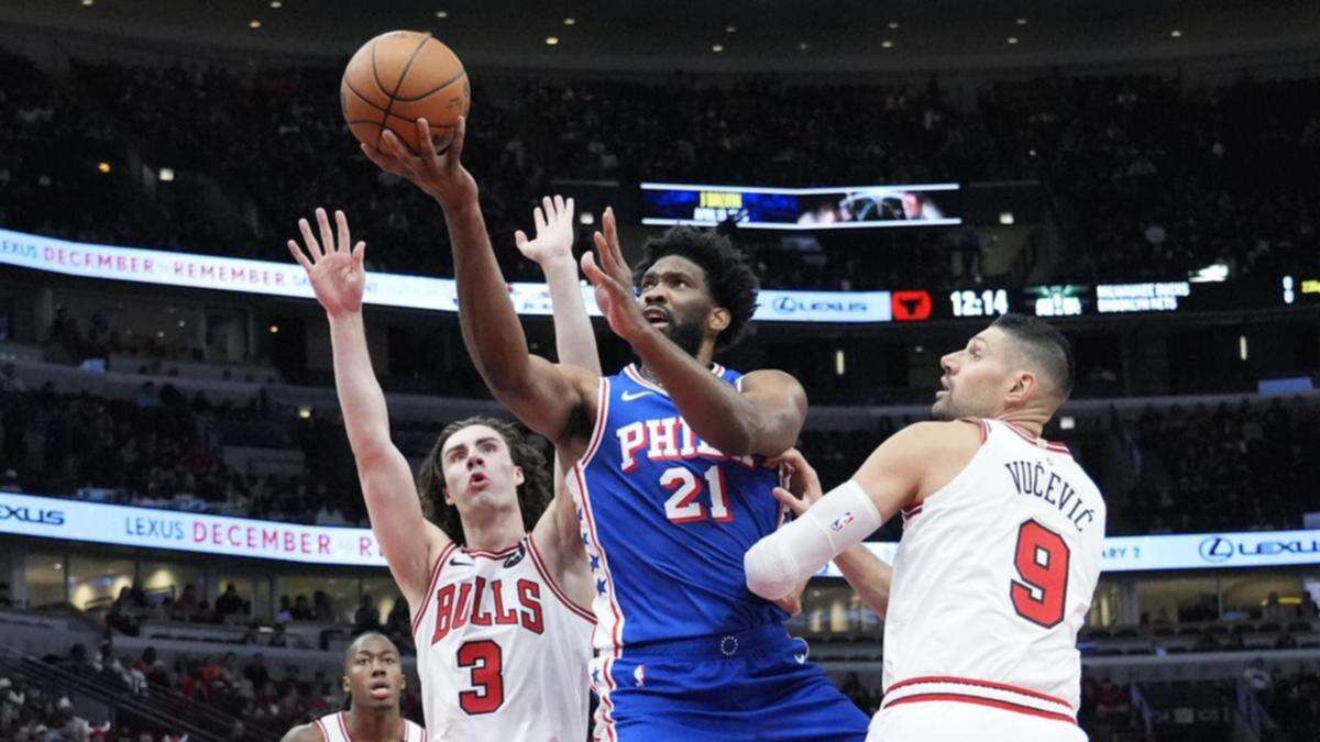 Embiid returns with a bang to trump Giddey's Bulls