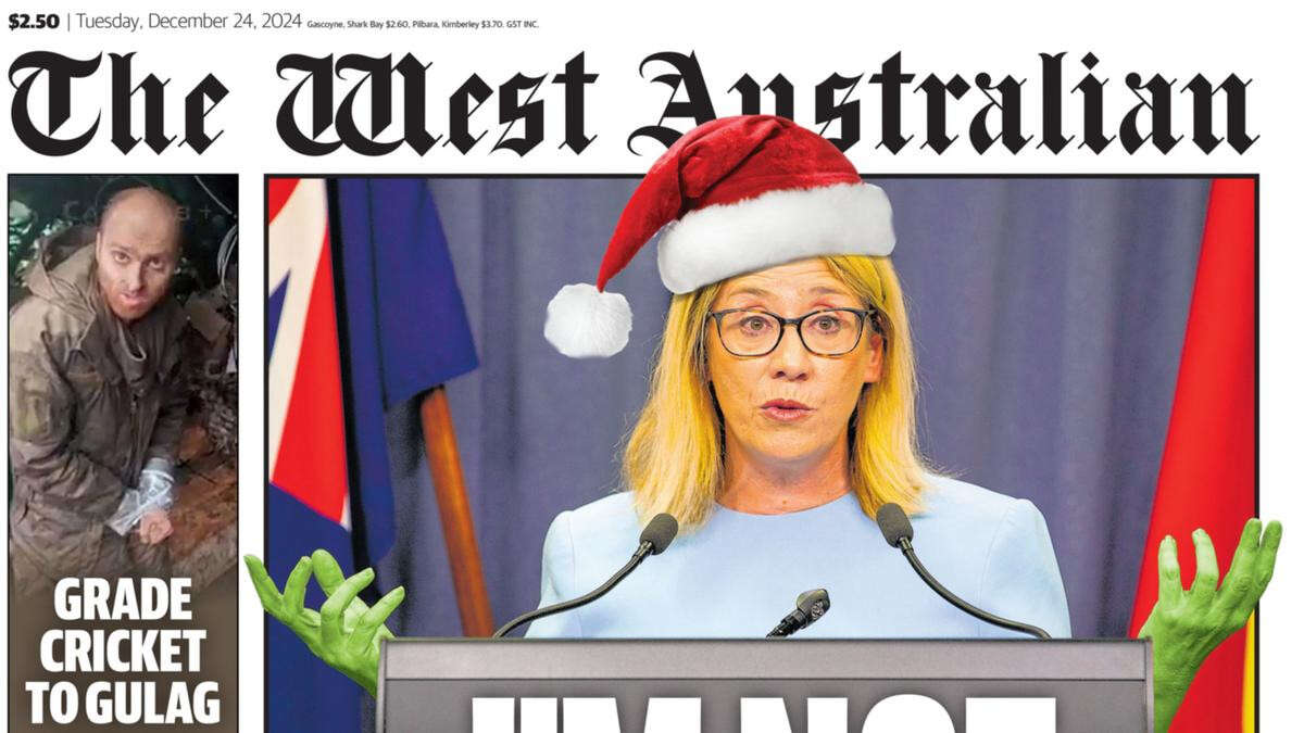 No The West Australian newspaper on Christmas Day