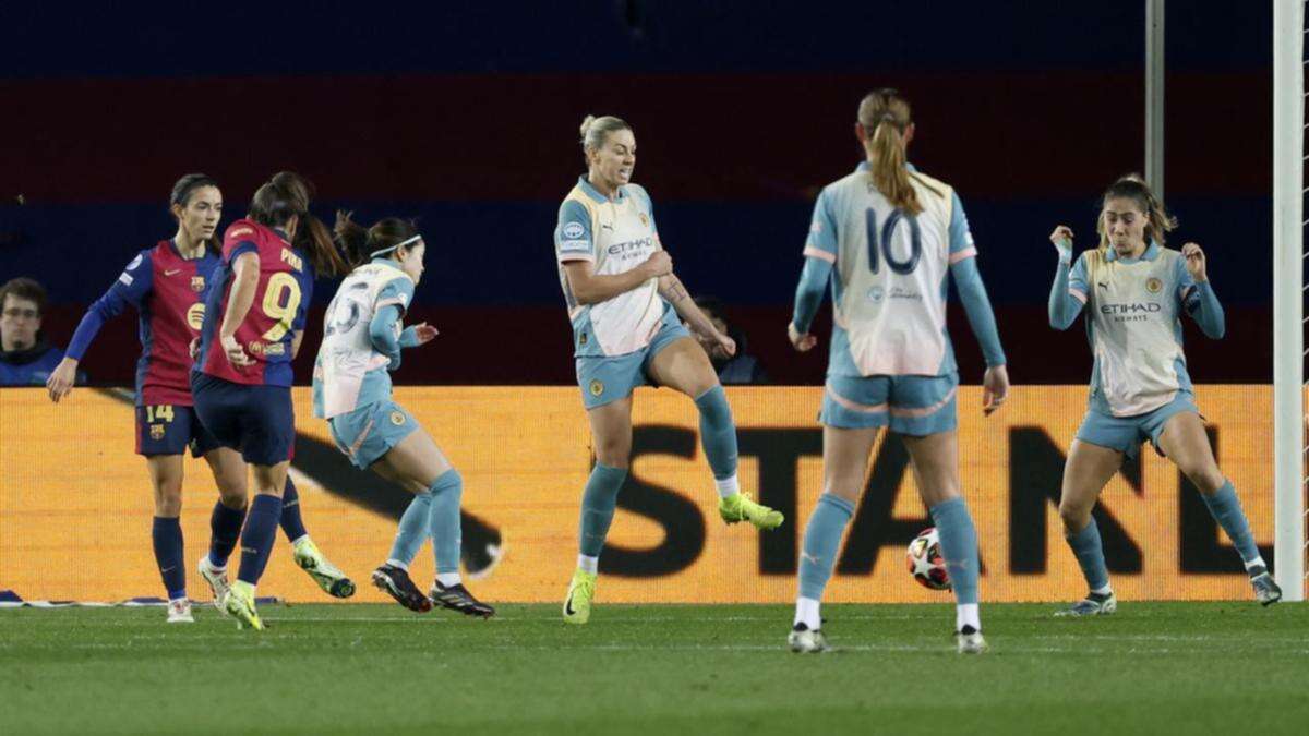 Bad night for Matildas as Man City crushed by Barca