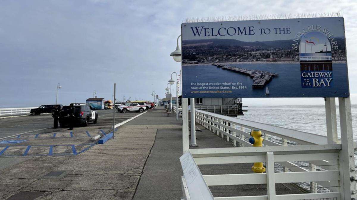 One dead, pier collapses as storm pounds California