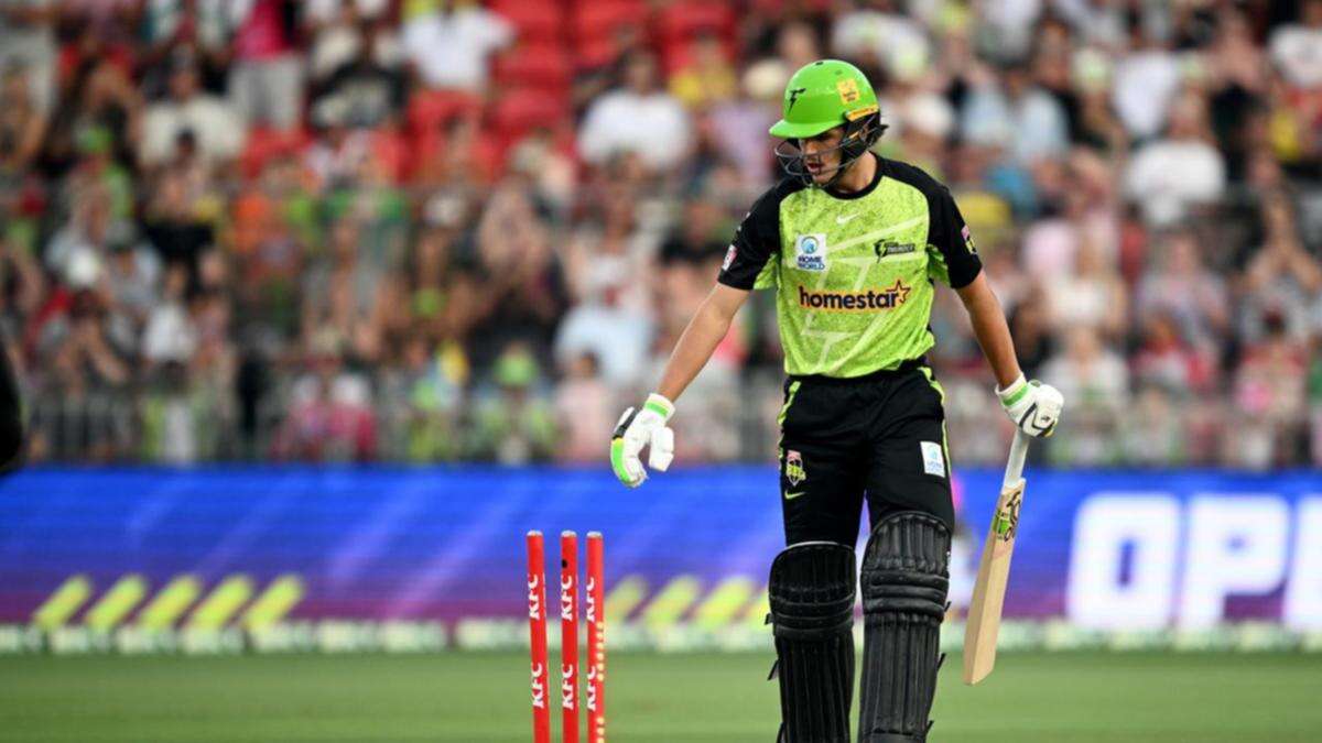 Konstas out for a duck in BBL after Test call up