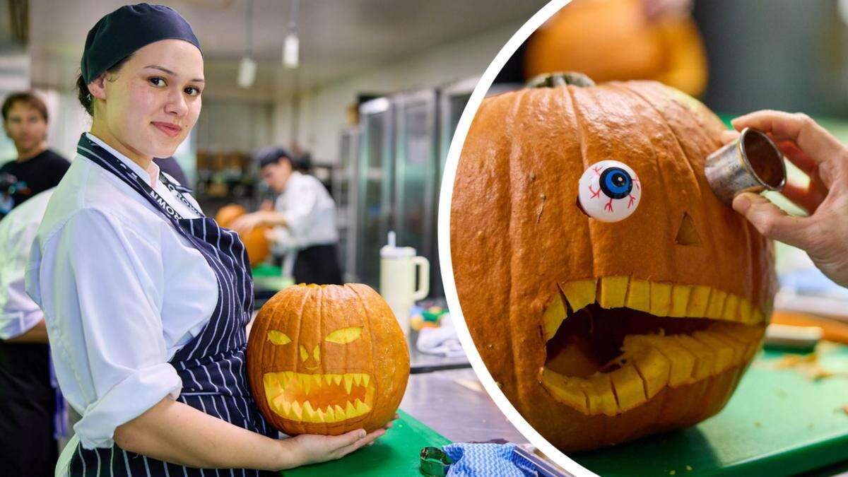 Perth’s budding chefs battle in pumpkin carving competition