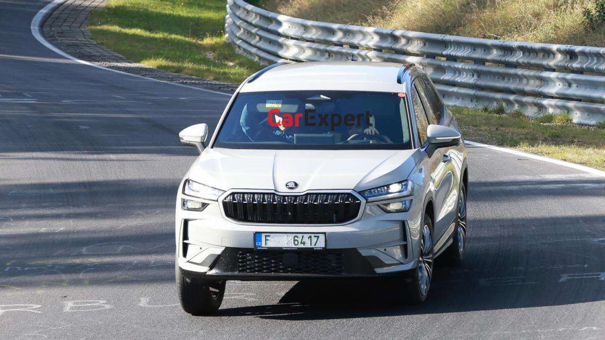 2025 Skoda Kodiaq RS: Sporty next-gen seven-seat SUV spied