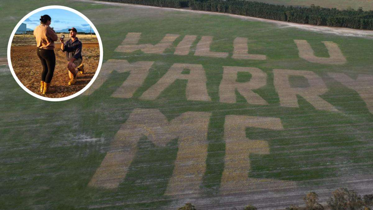 WA farmer’s impressive proposal wows partner