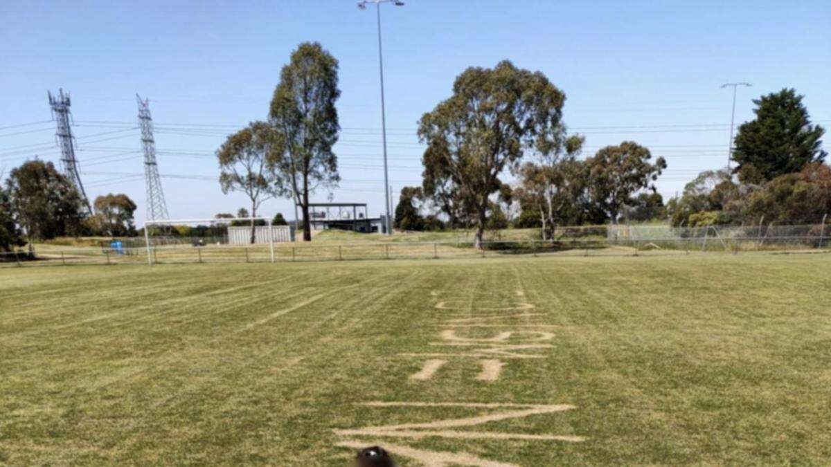 ‘Traumatising’: Huge message scrawled on park