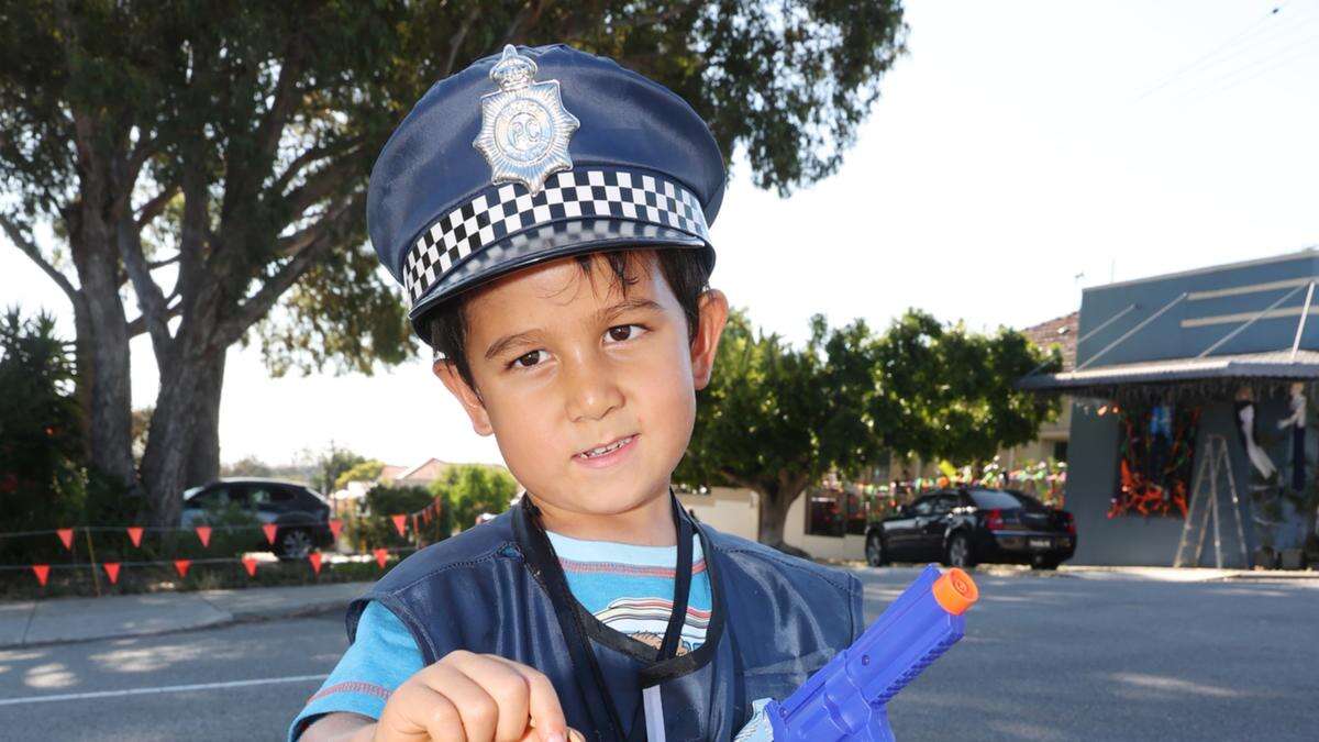 Trick-or-treaters in Perth enjoy Halloween and sweet treats