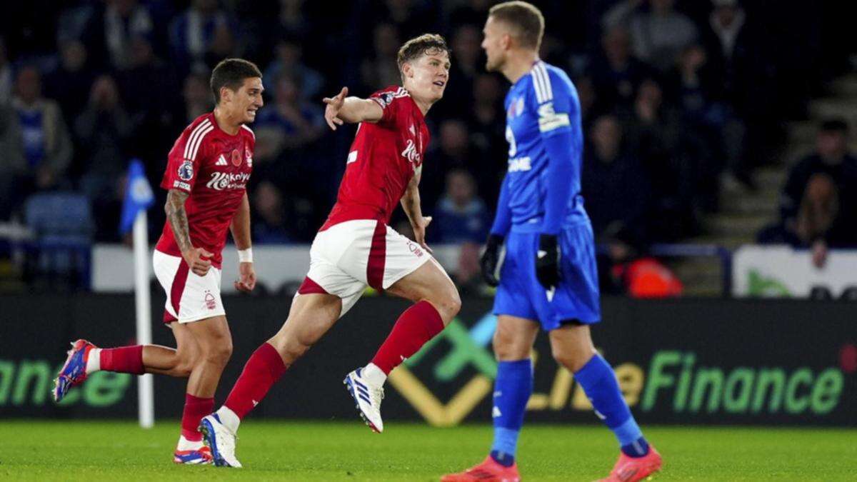 Wood brace earns Forest 3-1 derby win at Leicester