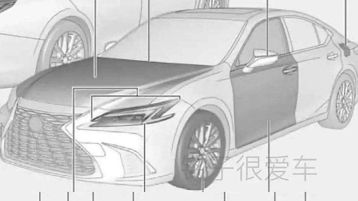 Lexus ES: Updated luxury sedan leaked