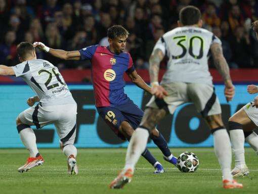 Raphinha, Yamal lead Barca into Champions League QFs