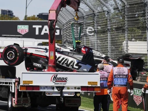 English rookie crashes out in first grand prix practice