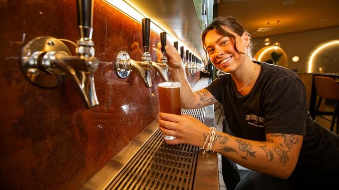 You can now pour your own beer at the Wembley Hotel