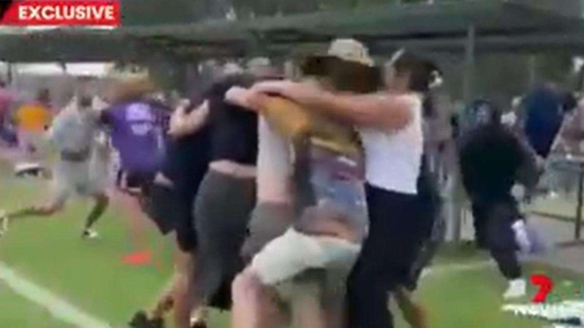 Man charged over brawl at under-12s match