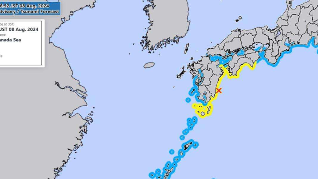 breakingTsunami set to hit Japan after massive earthquake