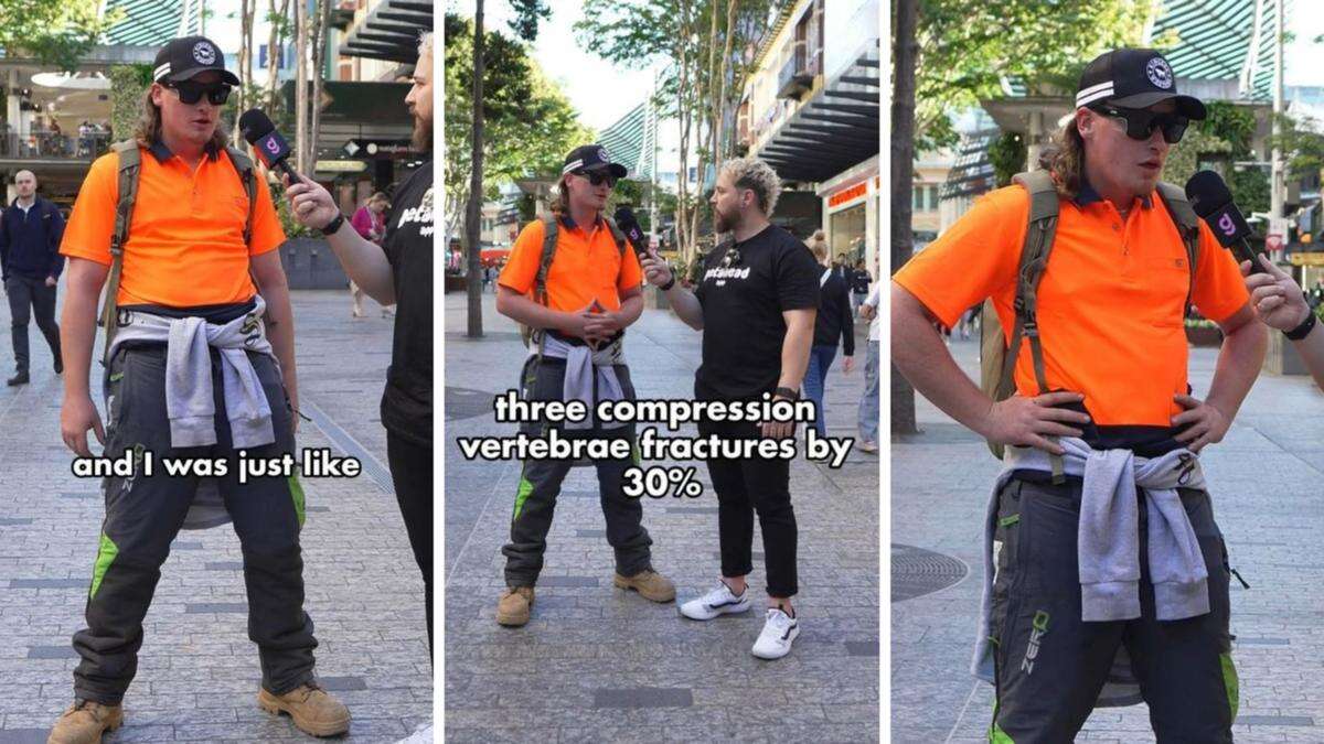 Tradie captures hearts in hilarious street interview