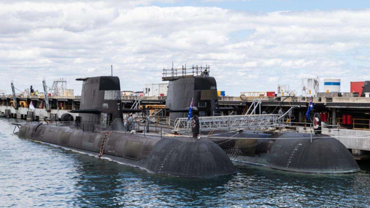 Submarine workers walk off docks over pay dispute