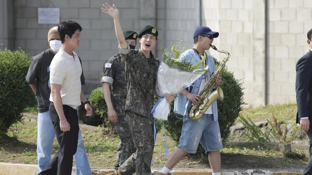 BTS K-pop star Jin finishes army service in South Korea
