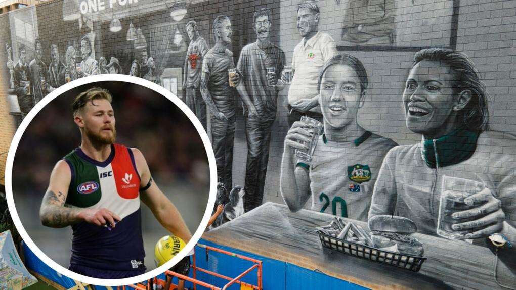 Perth Now exclusiveEpic mural unveiled in Freo featuring WA icons, sports stars