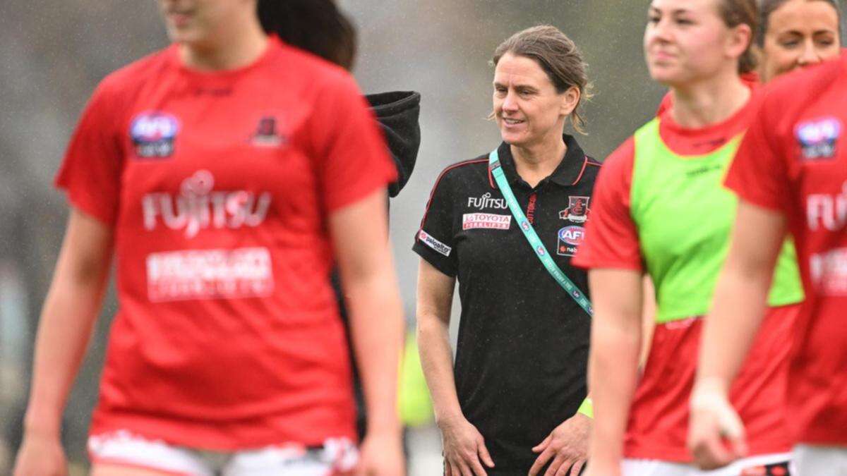 Wood re-signs as Essendon coach in AFLW first