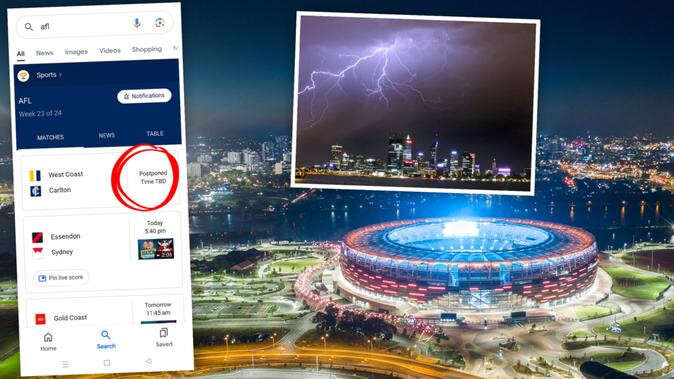 Wild storms to smash Perth so bad Google ‘calls off’ footy