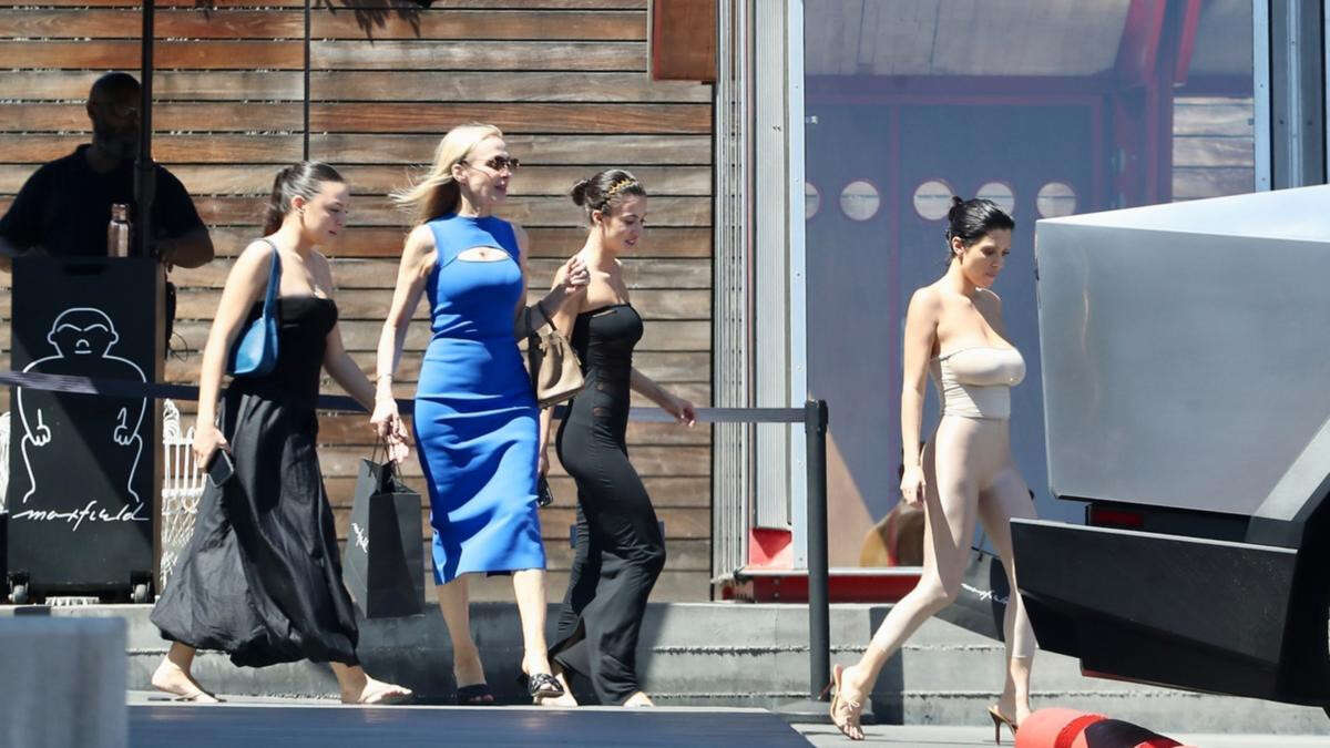 RARE SIGHT: Conservative Censori and family strut around LA