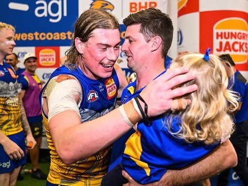 Inside emotional Eagles changerooms before and after big win