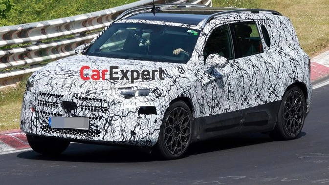 2026 Mercedes-Benz GLB spied doing hot laps