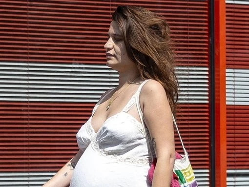 Michael Hutchence’s daughter shows off growing baby bump