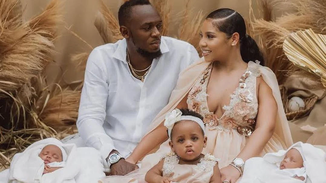 Usain Bolt’s ADORABLE names for twin baby boys