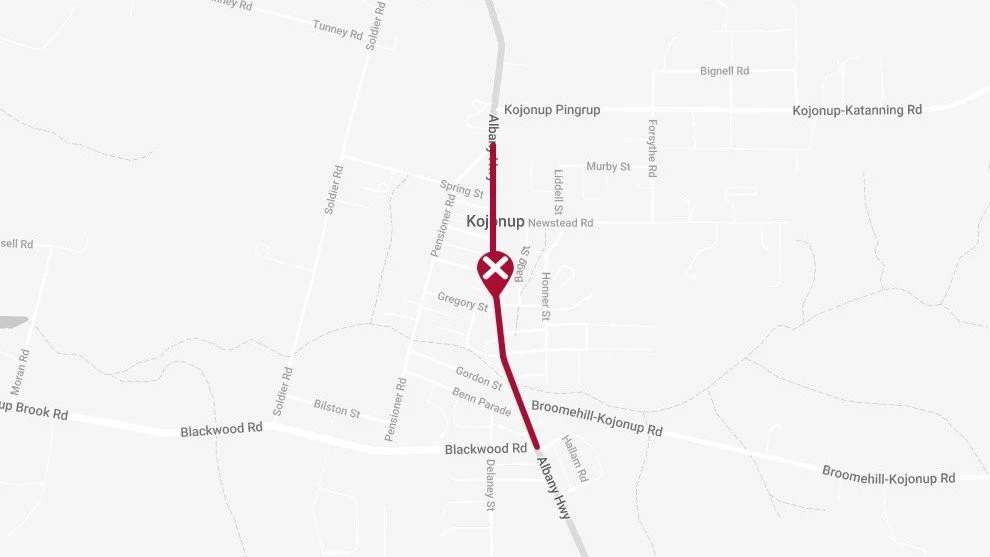 Burst water main closes stretch of Albany Highway