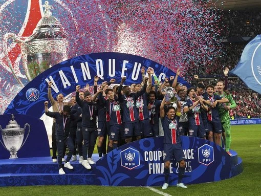 PSG warm up for Champions League final with Cup title
